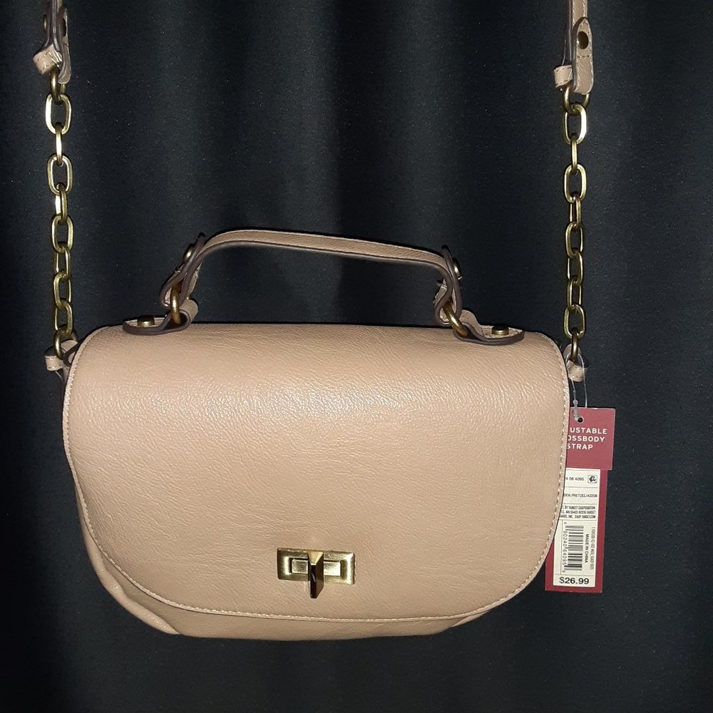Crossbody Tan (Golden Pretzel)  Purse